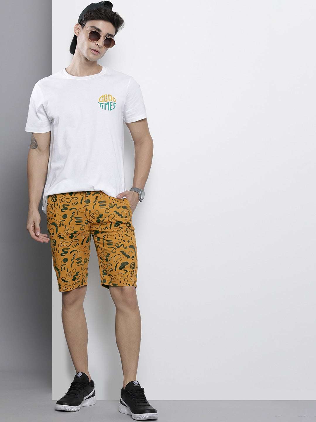 Shop Men Printed Shorts Online.