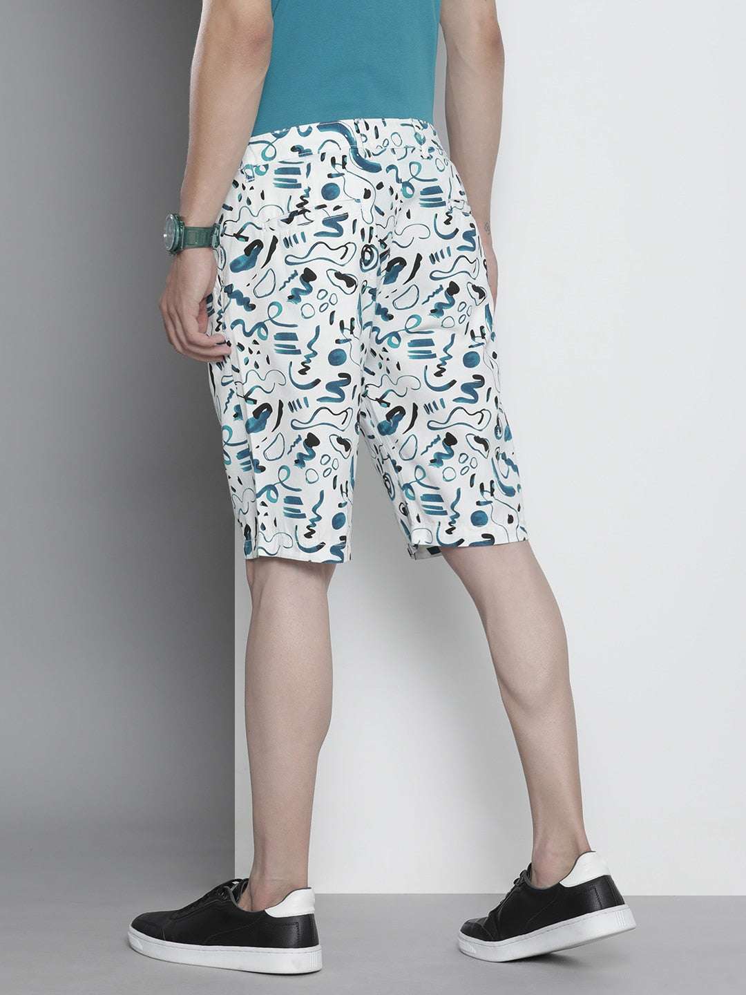 Shop Men Abstract Printed Shorts Online.