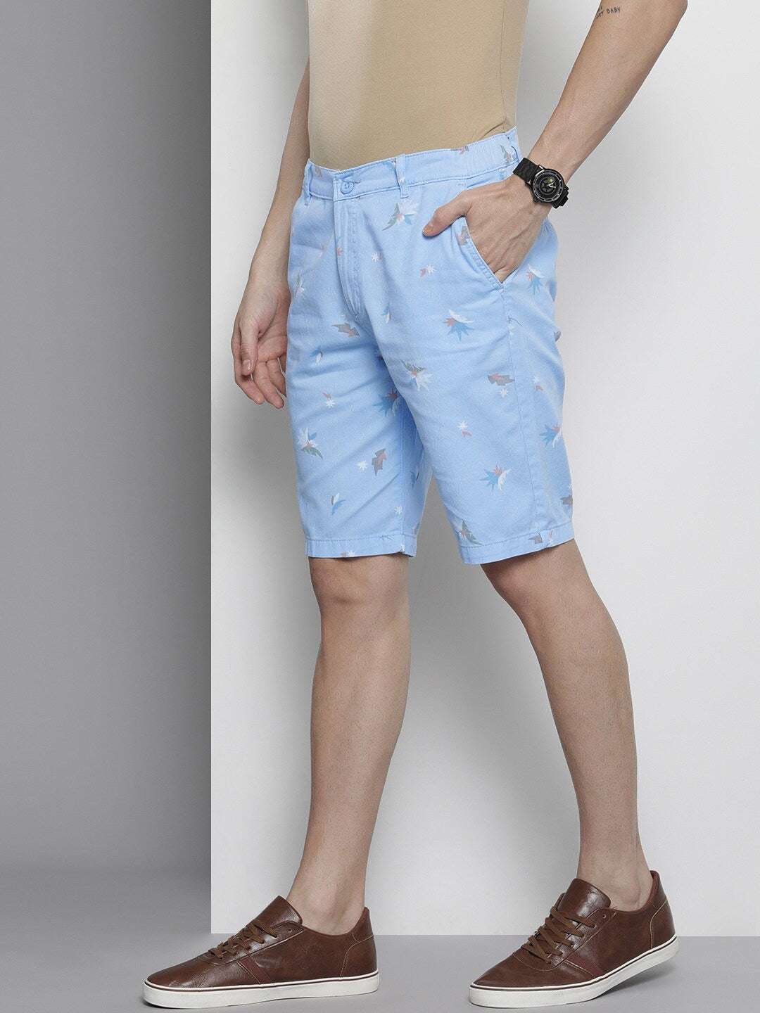 Shop Men Abstract Printed Shorts Online.