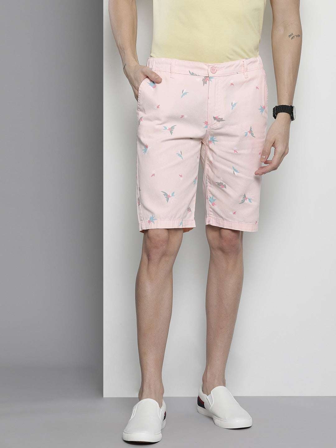 Shop Men Abstract Printed Shorts Online.