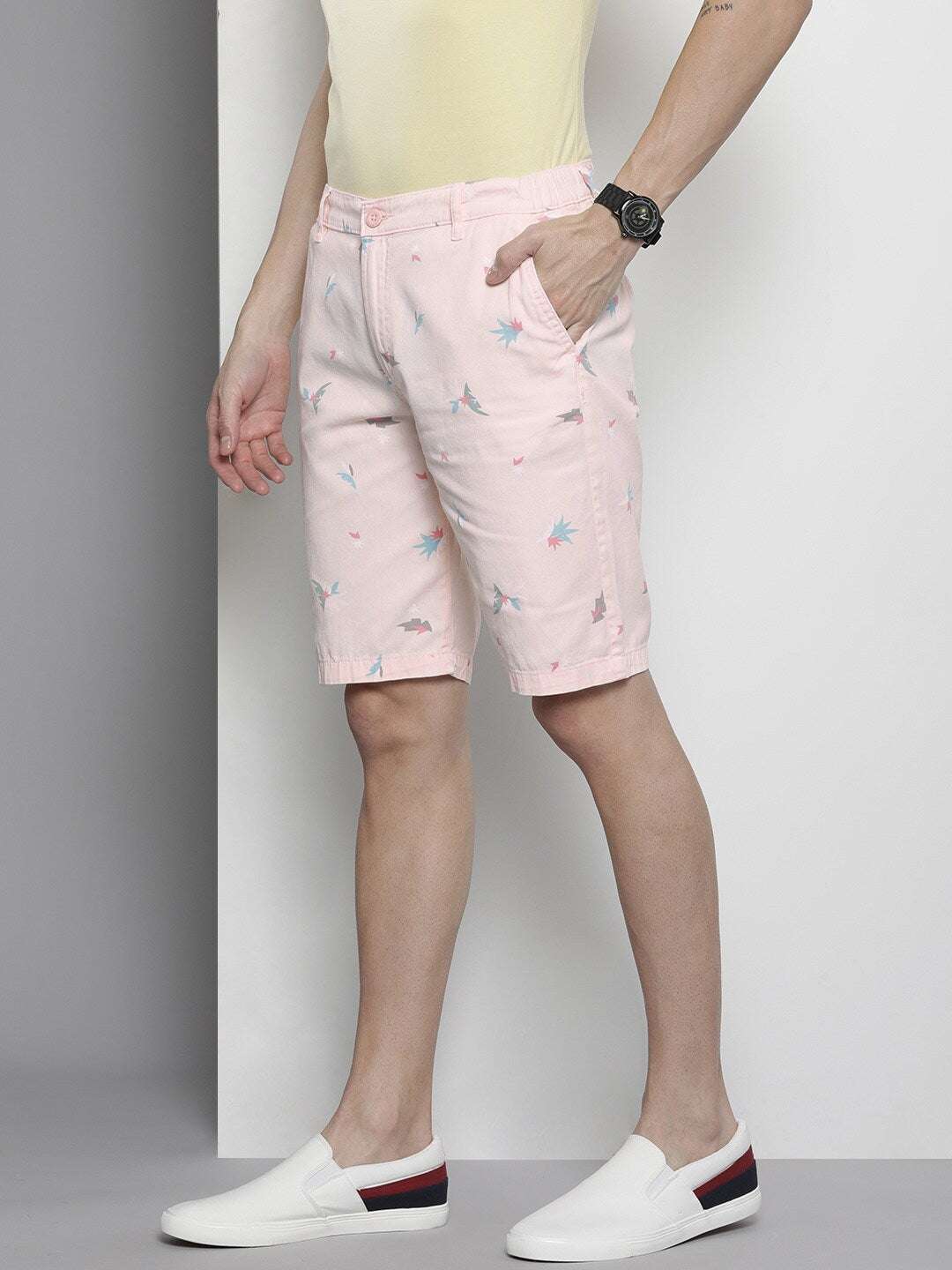 Shop Men Abstract Printed Shorts Online.