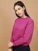 Shop Women's Solid Regular Fit Sweatshirt Online.