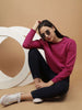 Shop Women's Solid Regular Fit Sweatshirt Online.