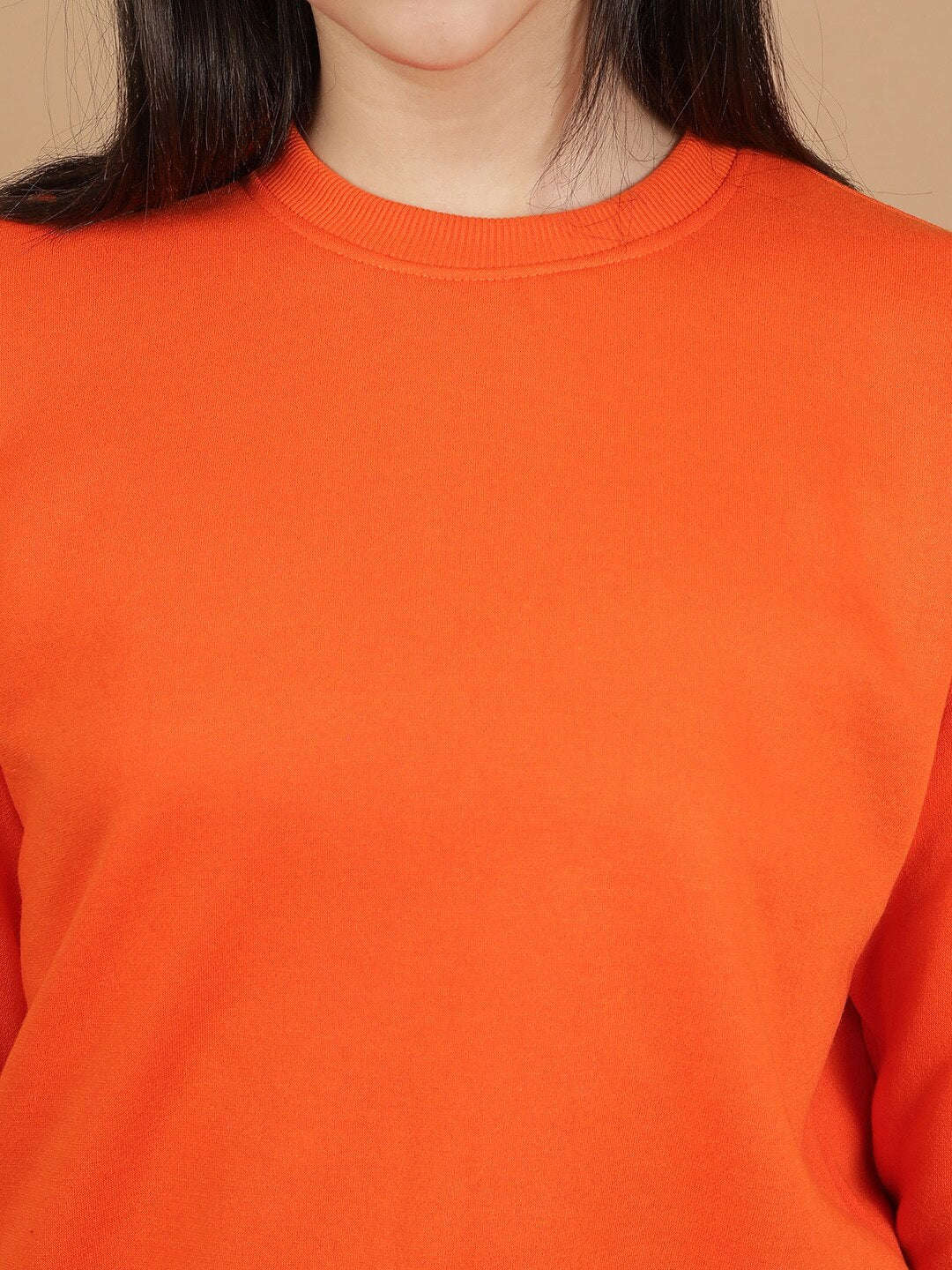 Shop Women's Solid Regular Fit Sweatshirt Online.