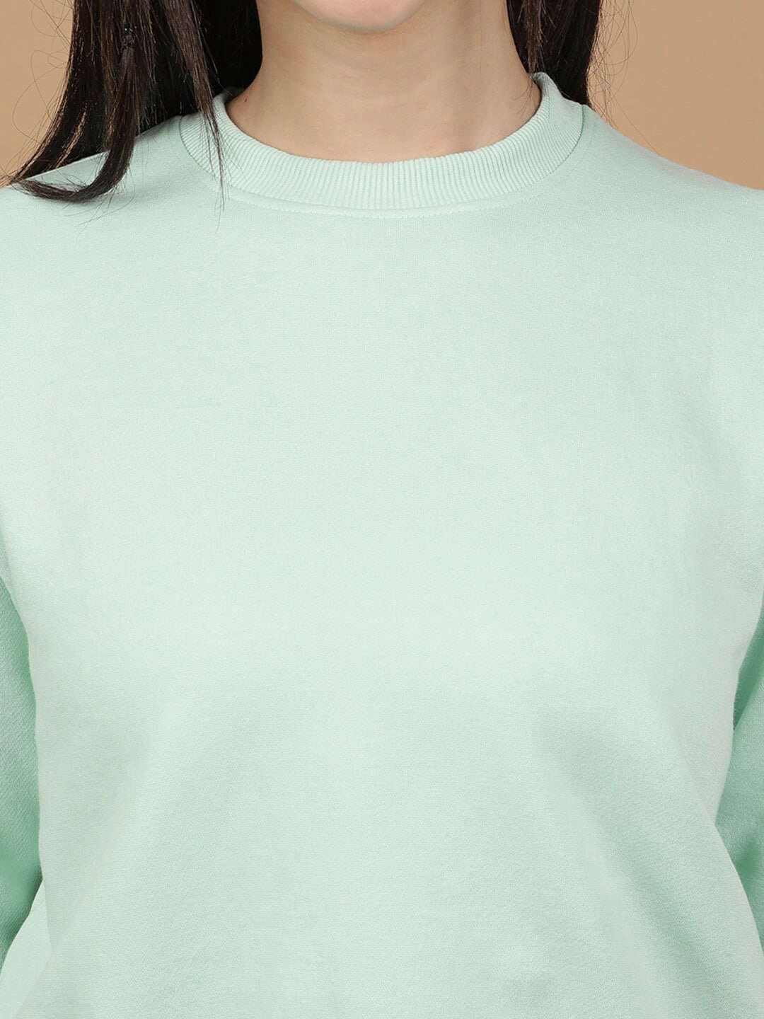 Shop Women's Solid Regular Fit Sweatshirt Online.