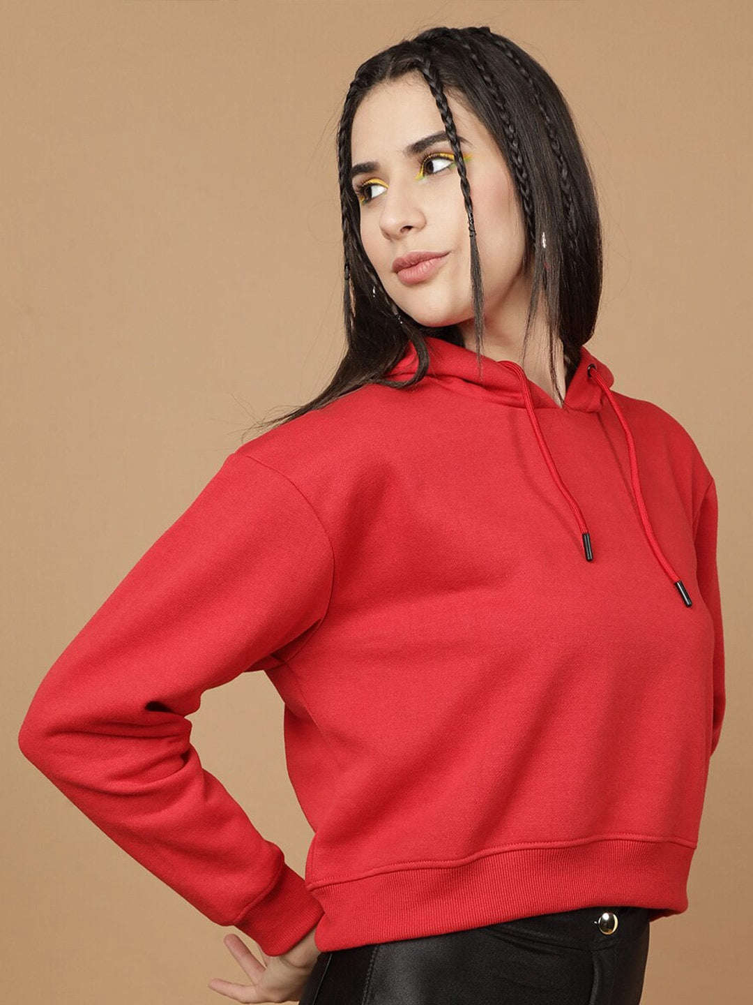 Shop Women's Solid Regular Fit Sweatshirt Online.