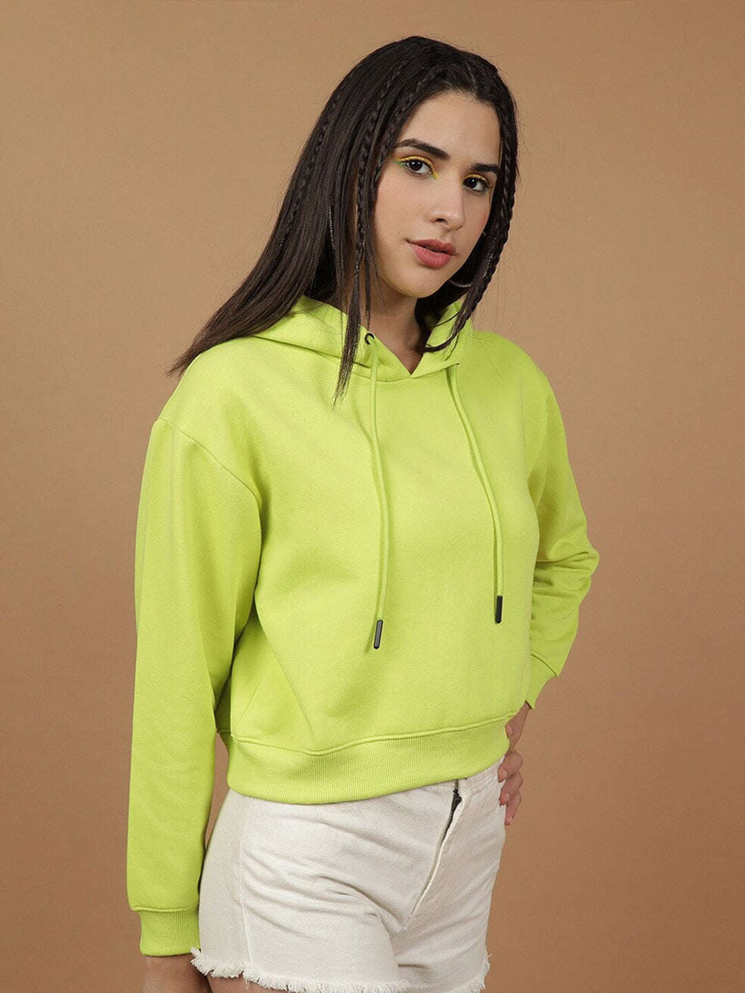 Shop Women's Solid Regular Fit Sweatshirt Online.