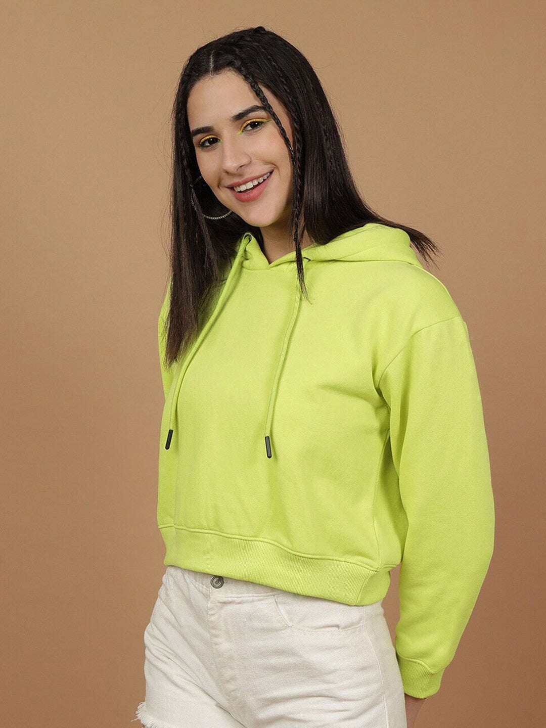 Shop Women's Solid Regular Fit Sweatshirt Online.