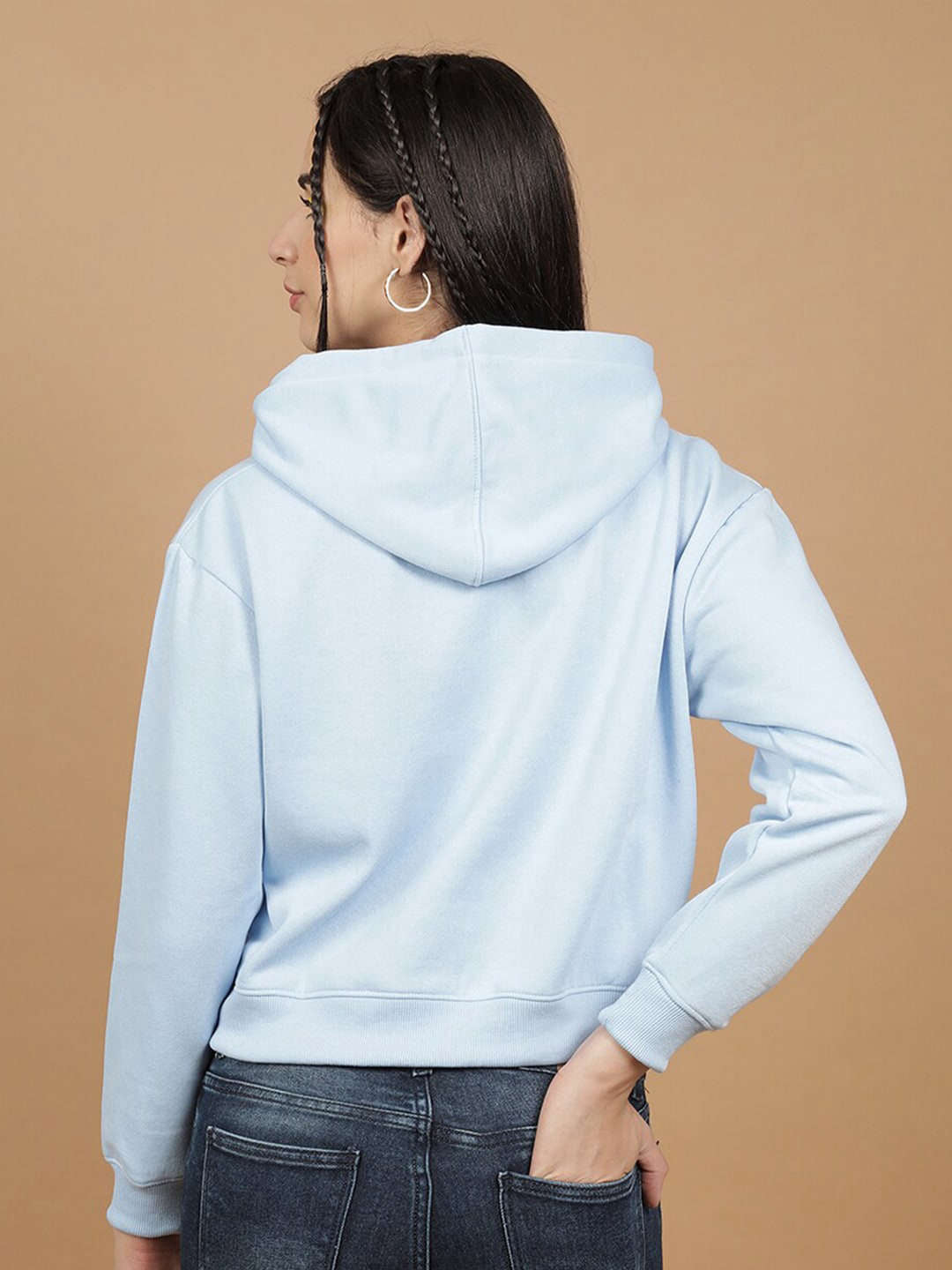 Shop Women's Solid Regular Fit Sweatshirt Online.