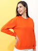 Shop Women's Back Printed Regular Fit Sweatshirt Online.