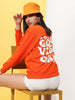 Shop Women's Back Printed Regular Fit Sweatshirt Online.