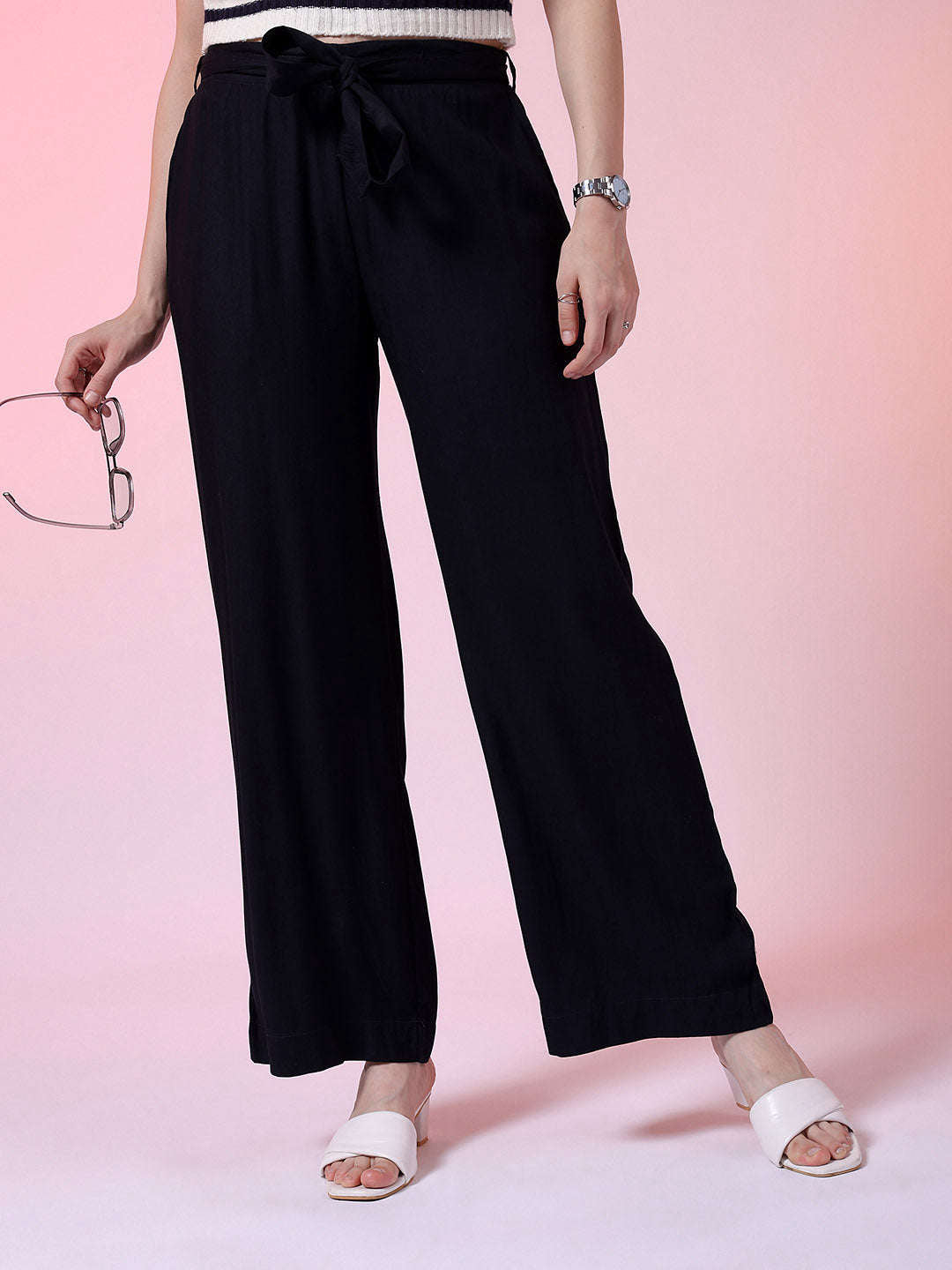 Shop Women Solid Trouser Online.