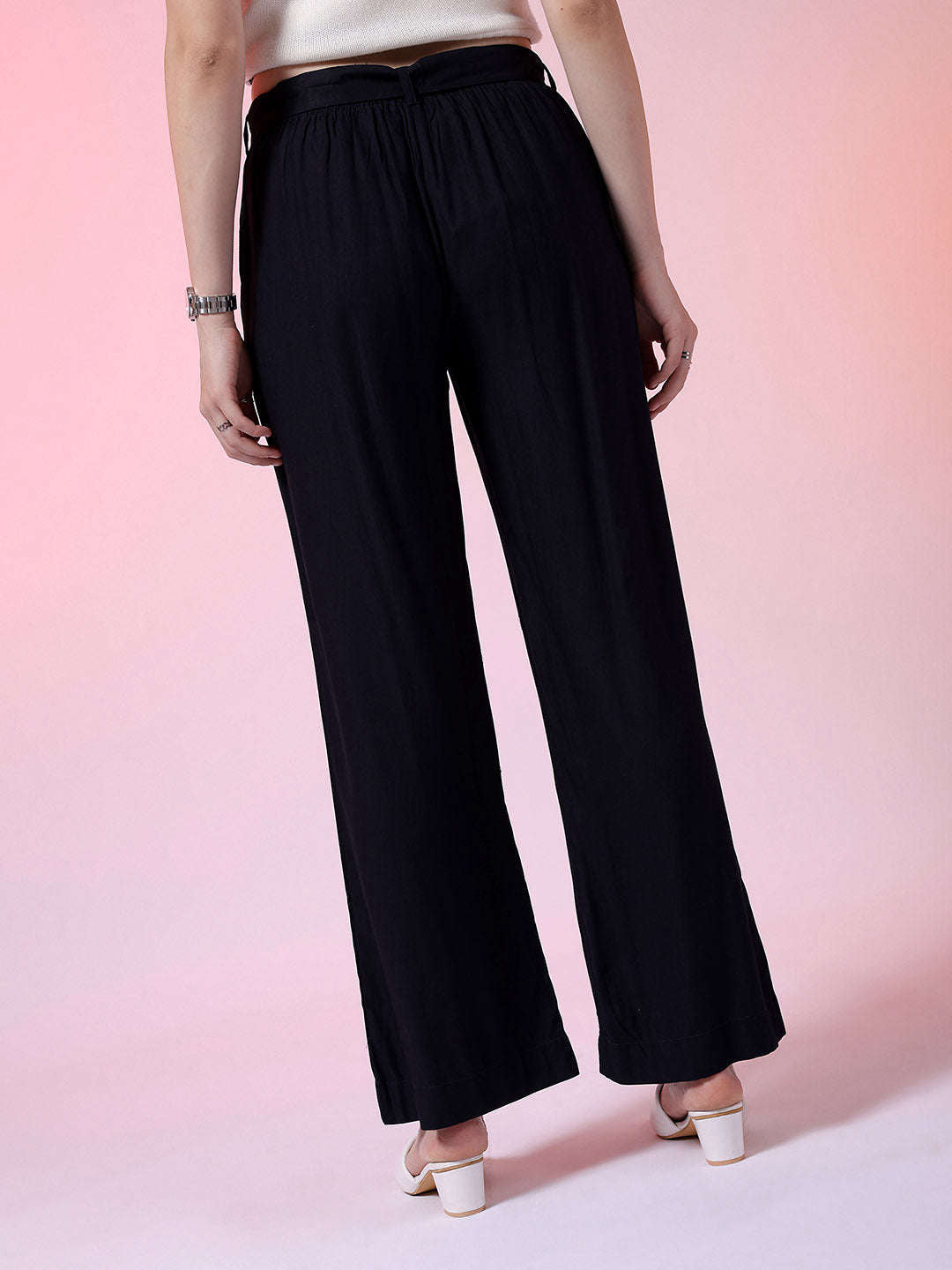 Shop Women Solid Trouser Online.