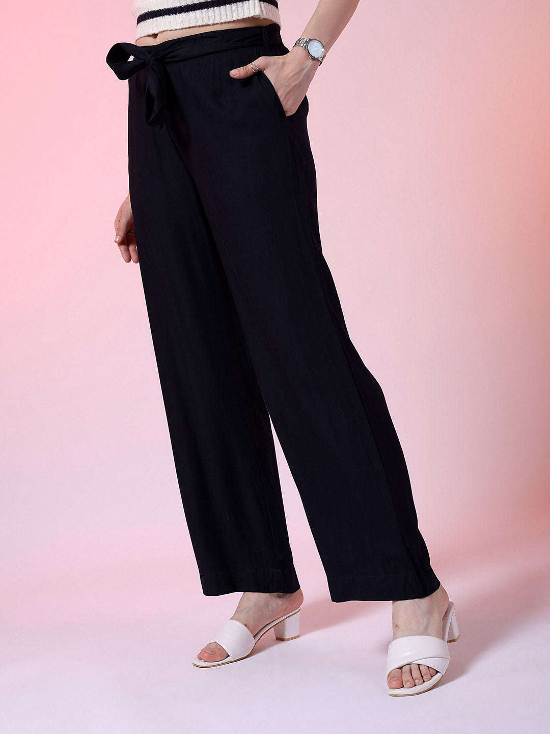 Shop Women Solid Trouser Online.