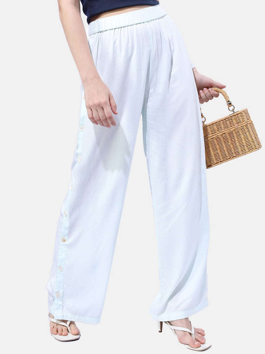 Shop Women Solid Pant Online.