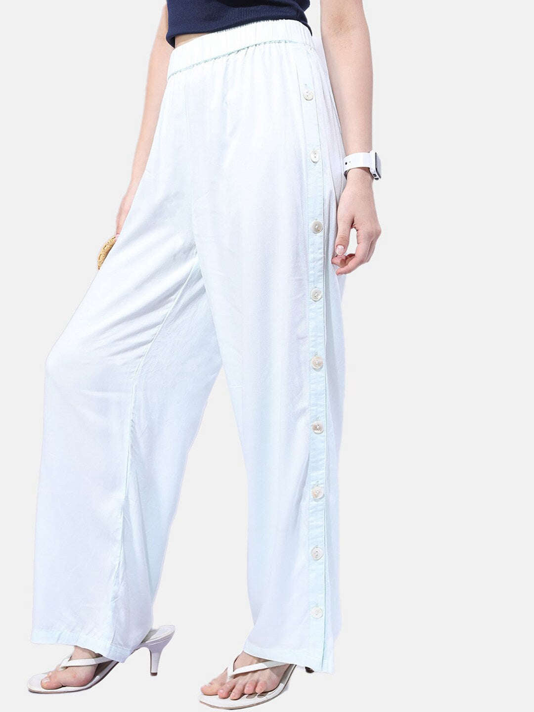 Shop Women Solid Pant Online.