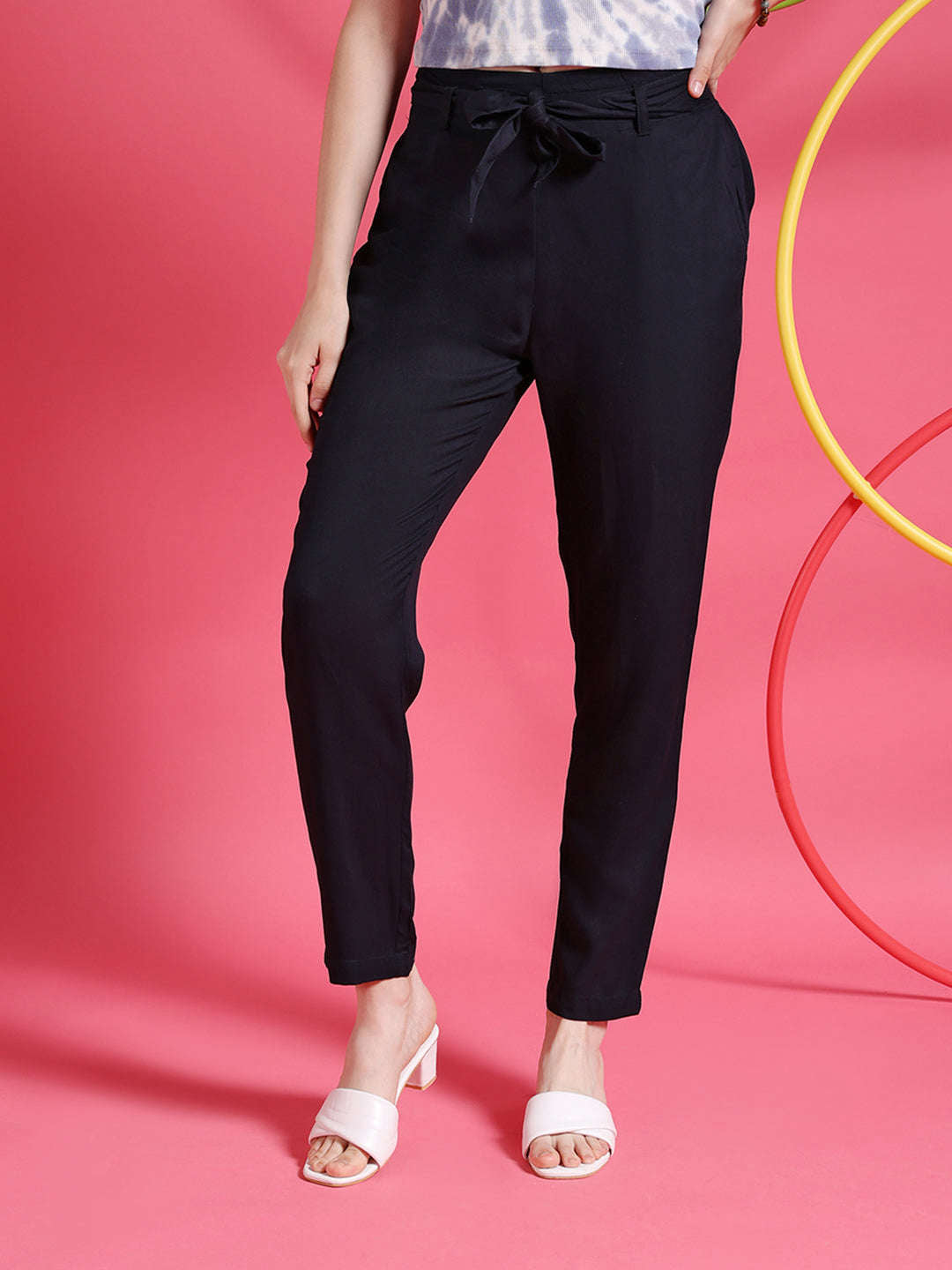 Shop Women Solid Trouser Online.