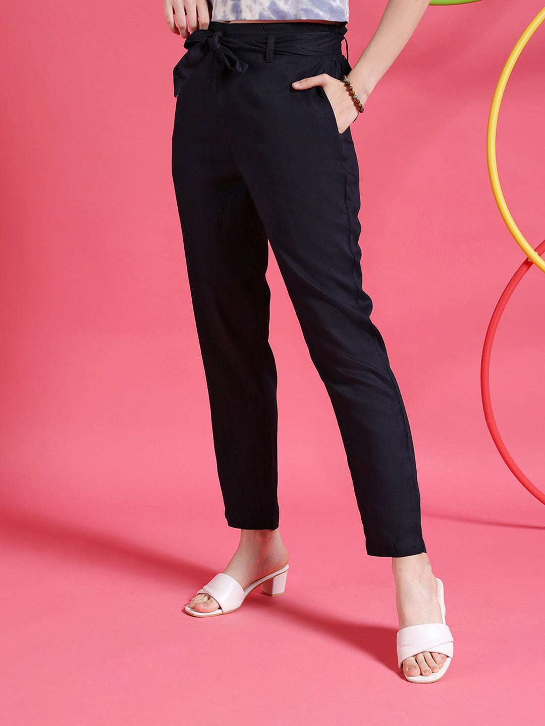 Shop Women Solid Trouser Online.