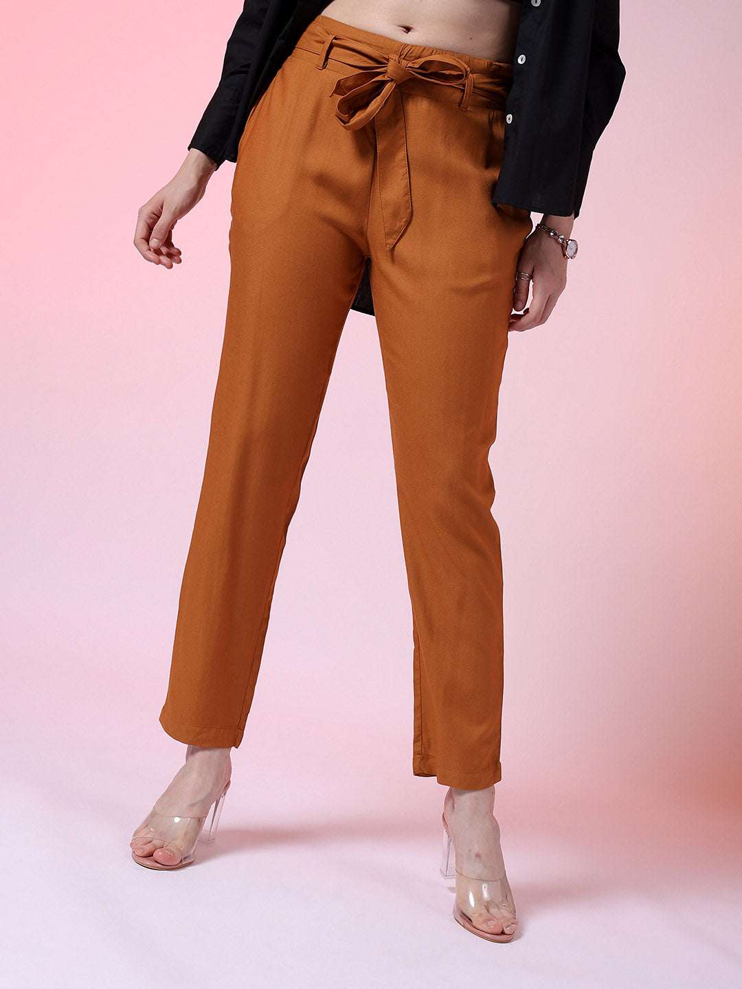 Shop Women Solid Trouser Online.