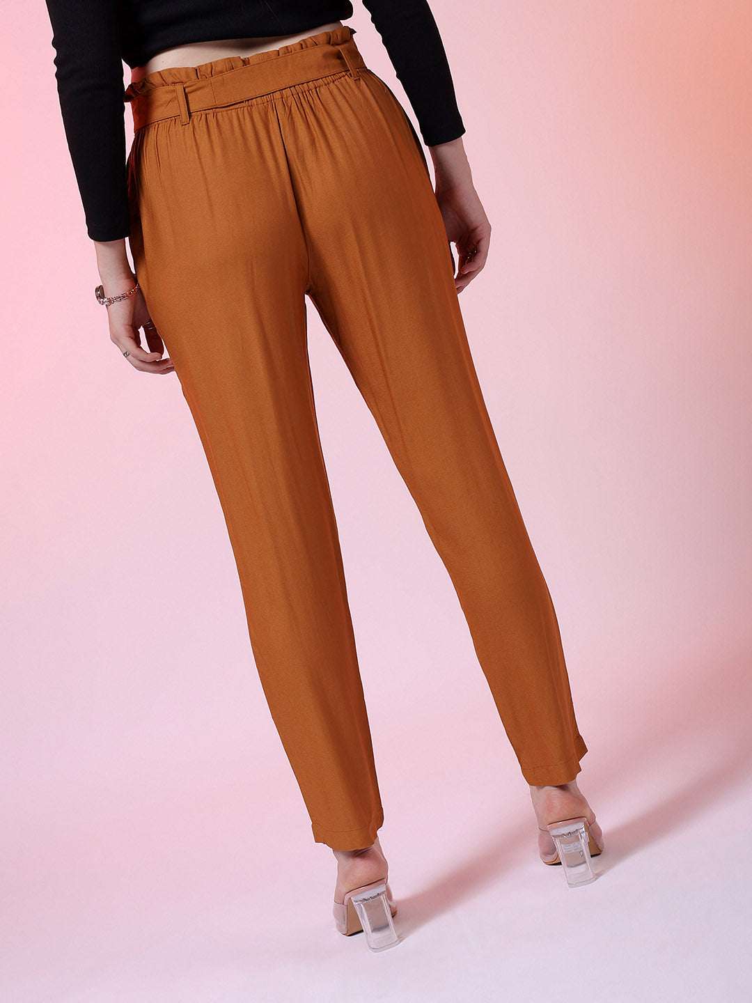 Shop Women Solid Trouser Online.