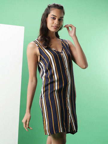 Shop Women Button Down A-Line Dress Online.