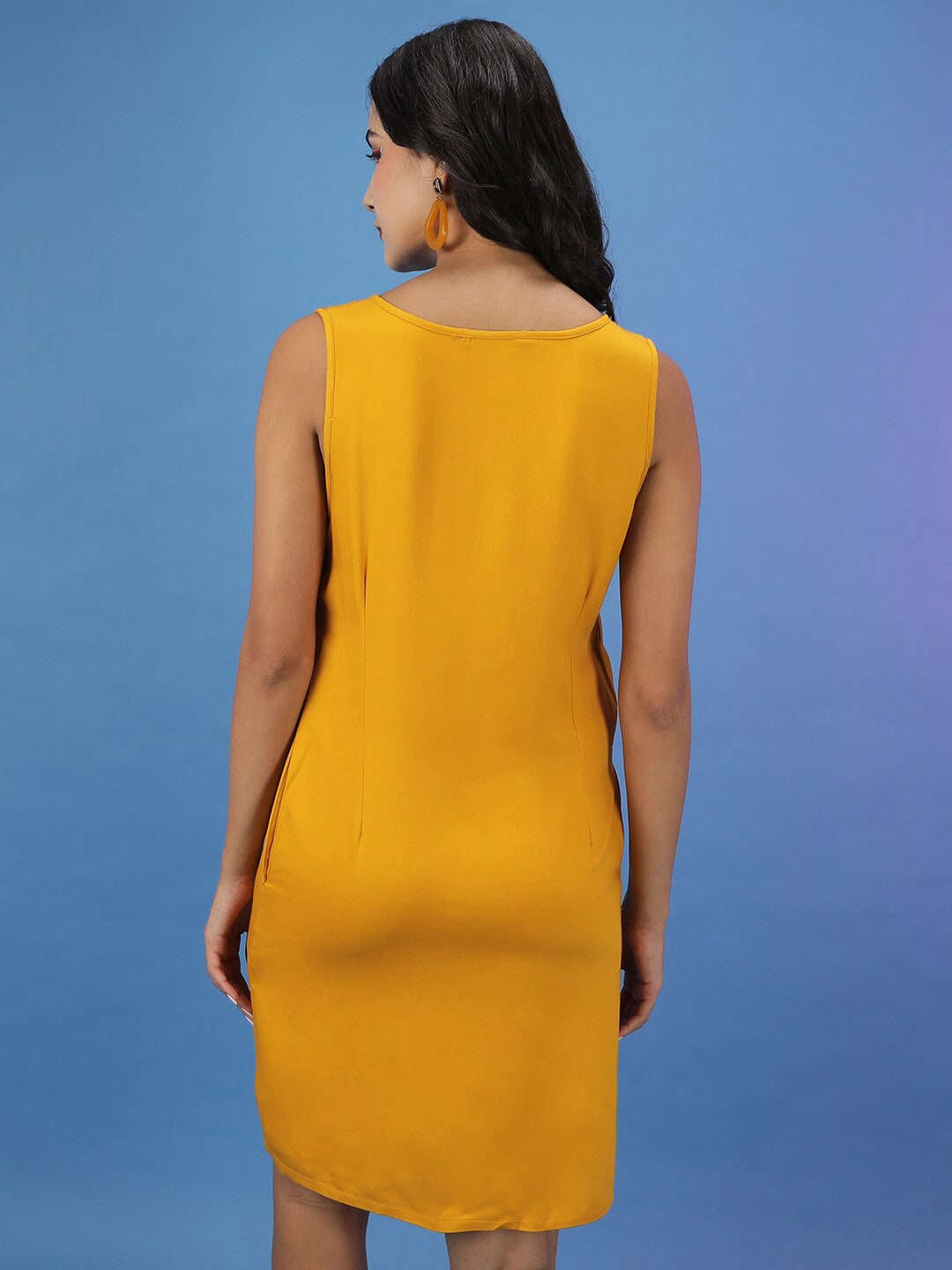 Shop Women Solid A-Line Dress Online.