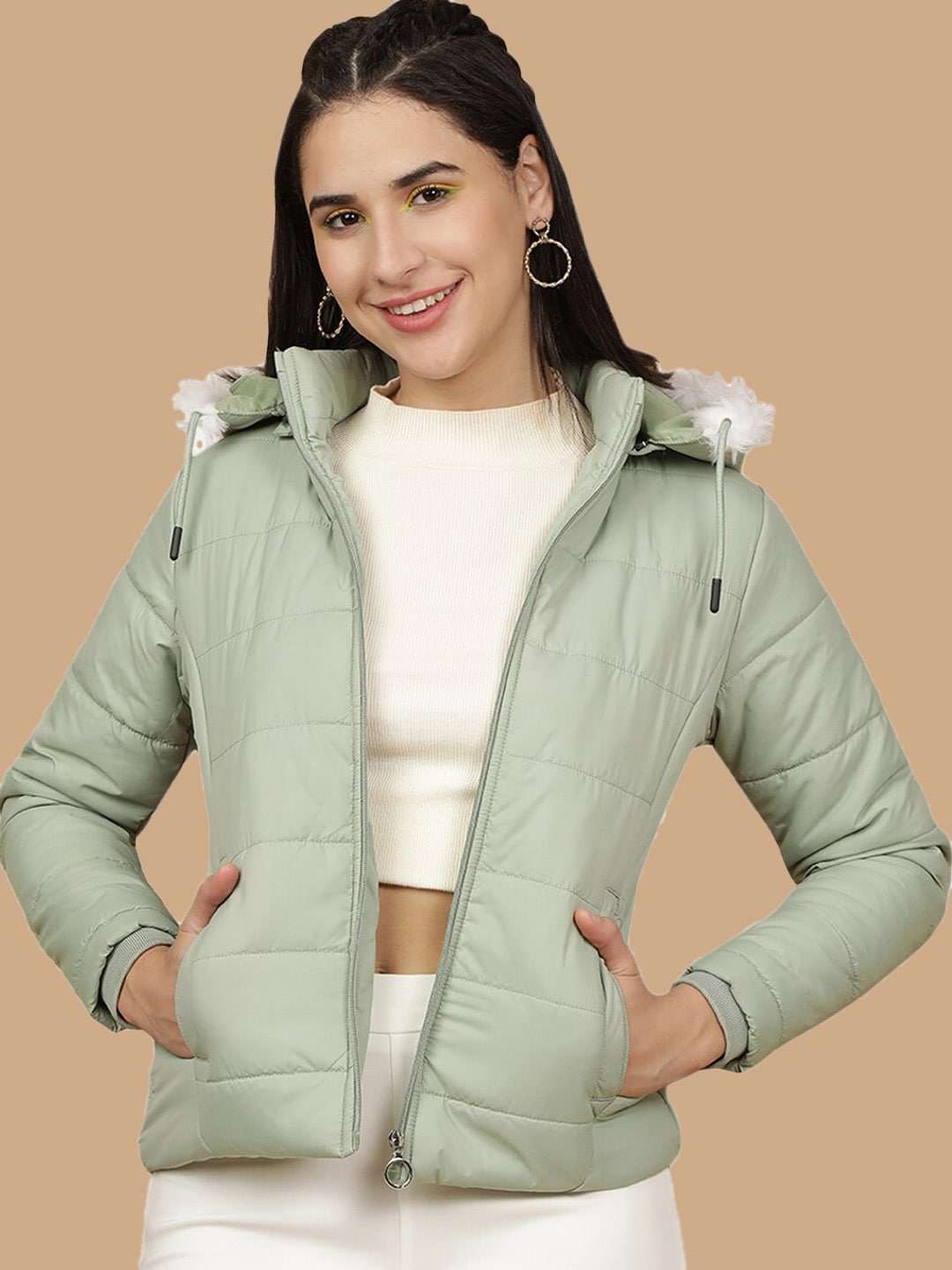 Shop Women Slim Fit Winter Jacket Online.