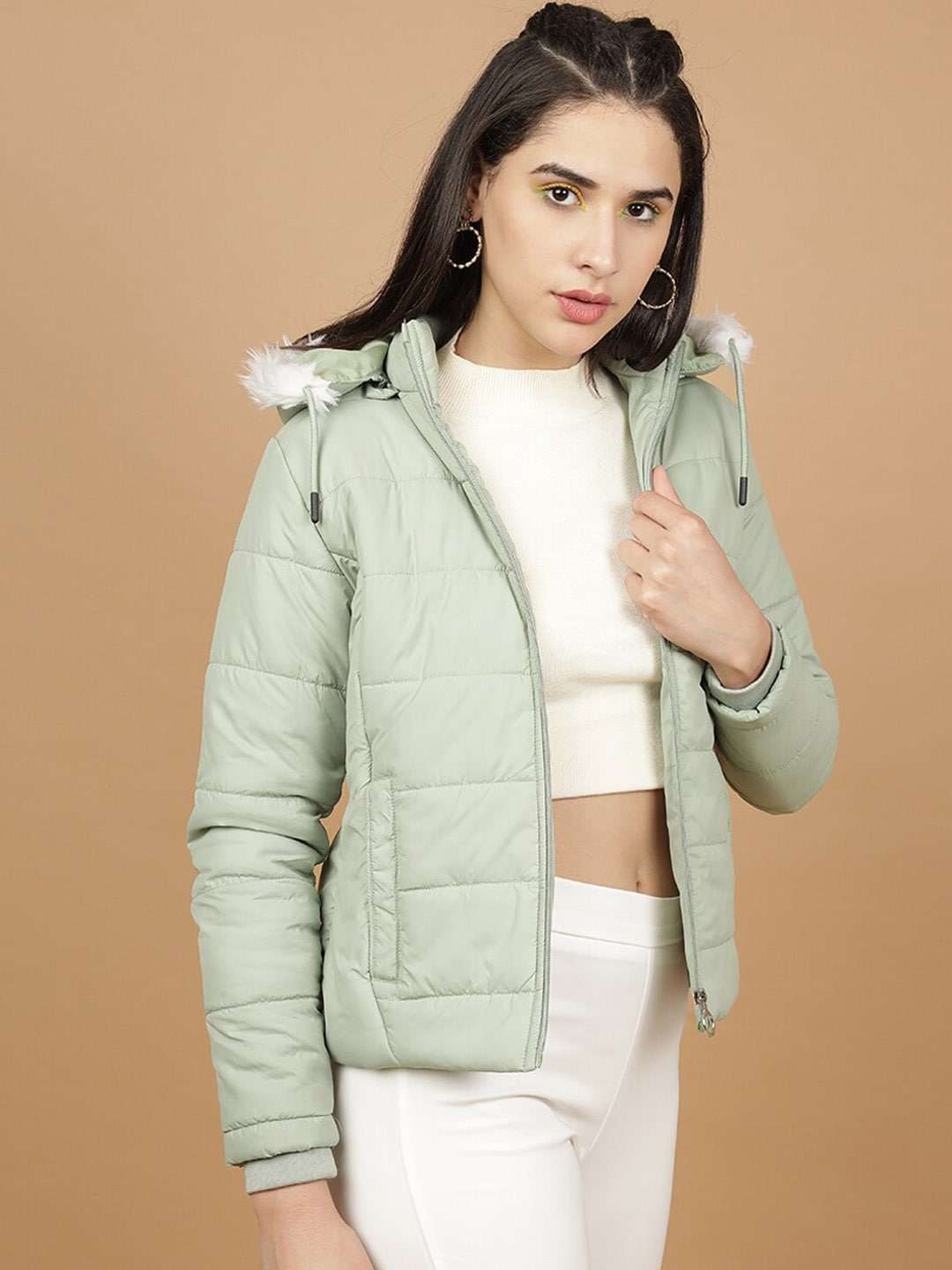 Shop Women Slim Fit Winter Jacket Online.