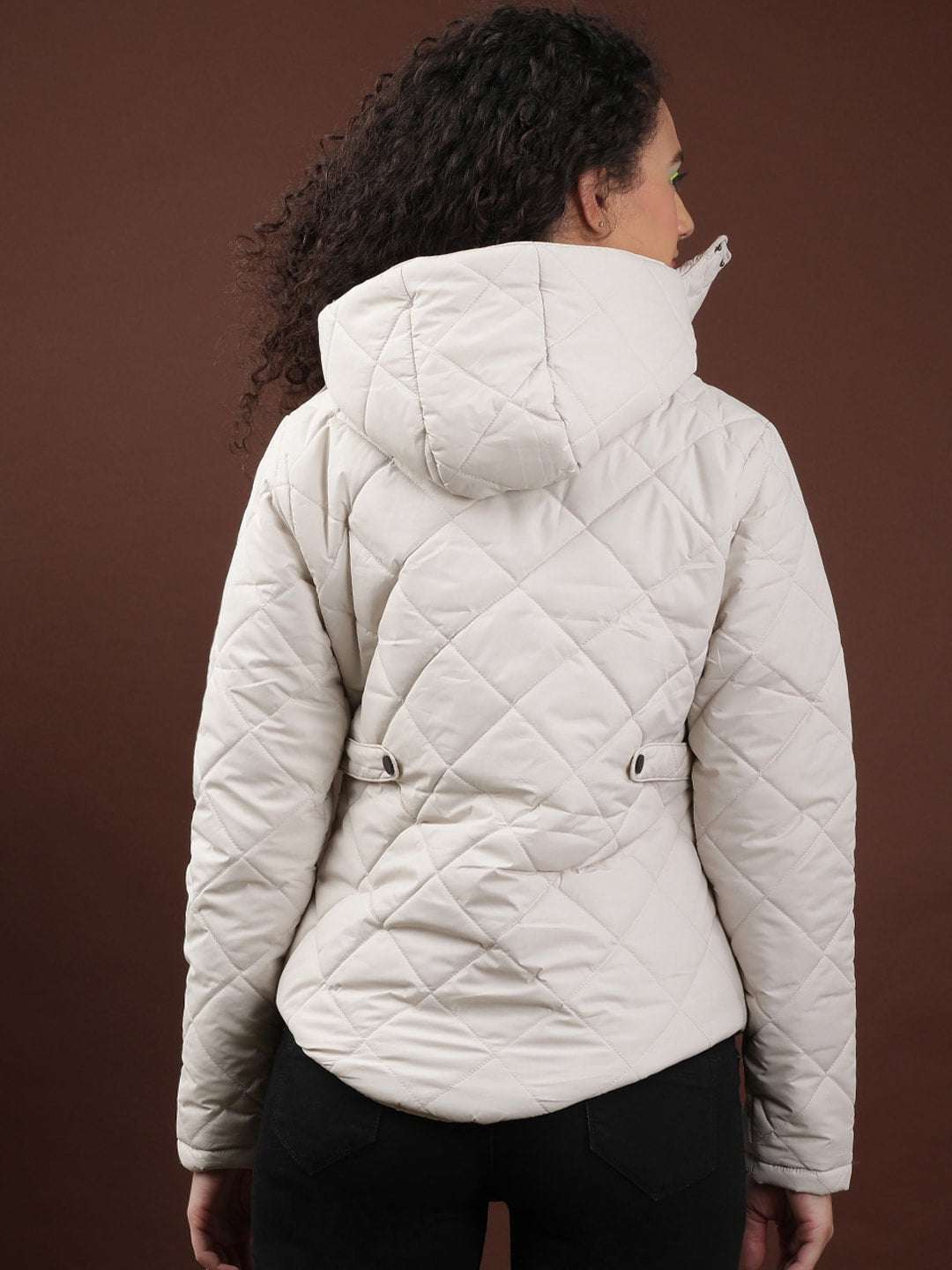 Shop Women Curved Jacket With Sherpa Lining At Hood Online.