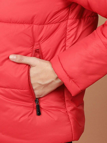 Shop Women High Neck Curved Jacket Online.