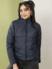 Shop Women High Neck Curved Jacket Online.