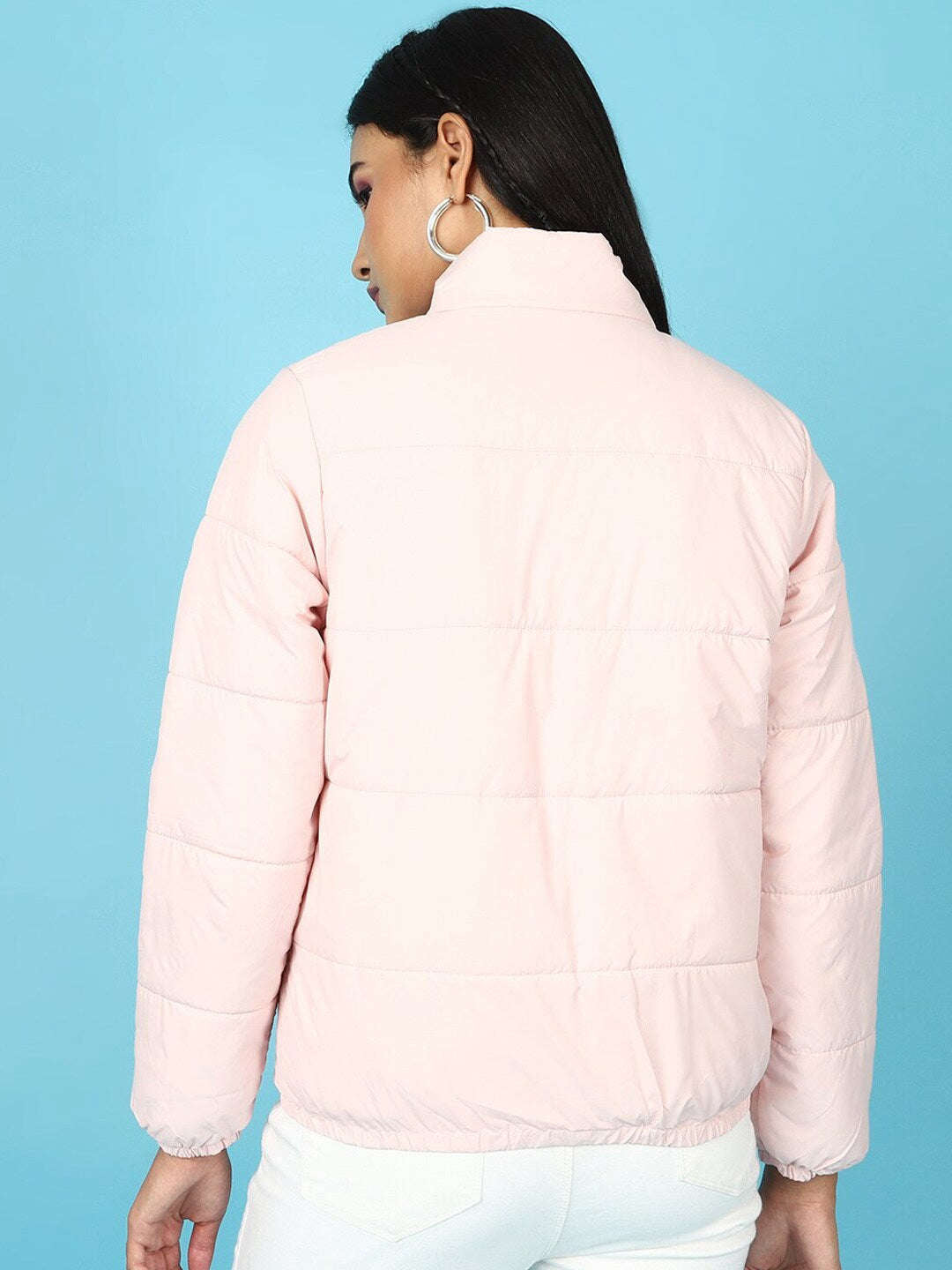 Shop Women High Neck Puffer Jacket Online.