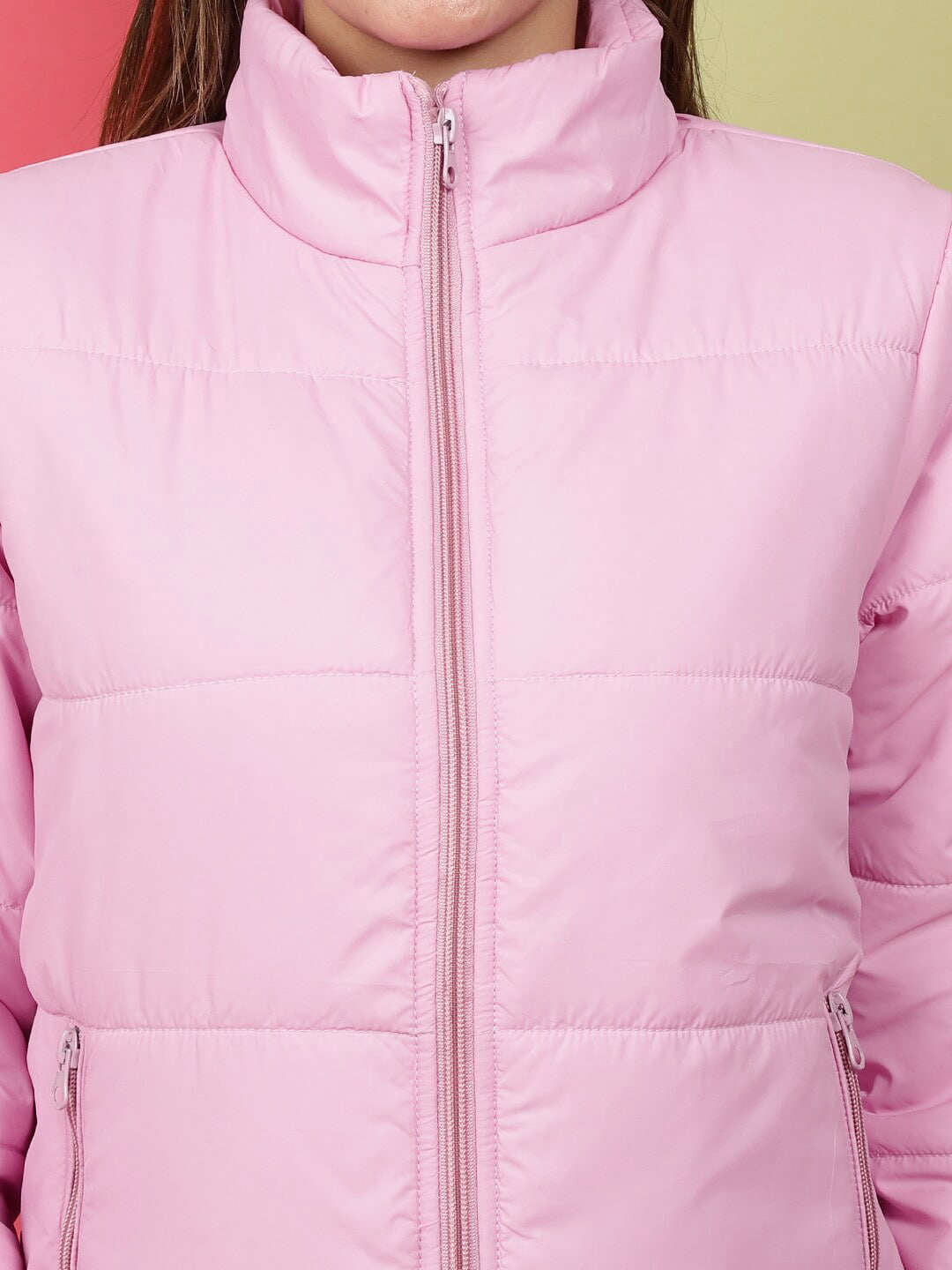 Shop Women High Neck Puffer Jacket Online.