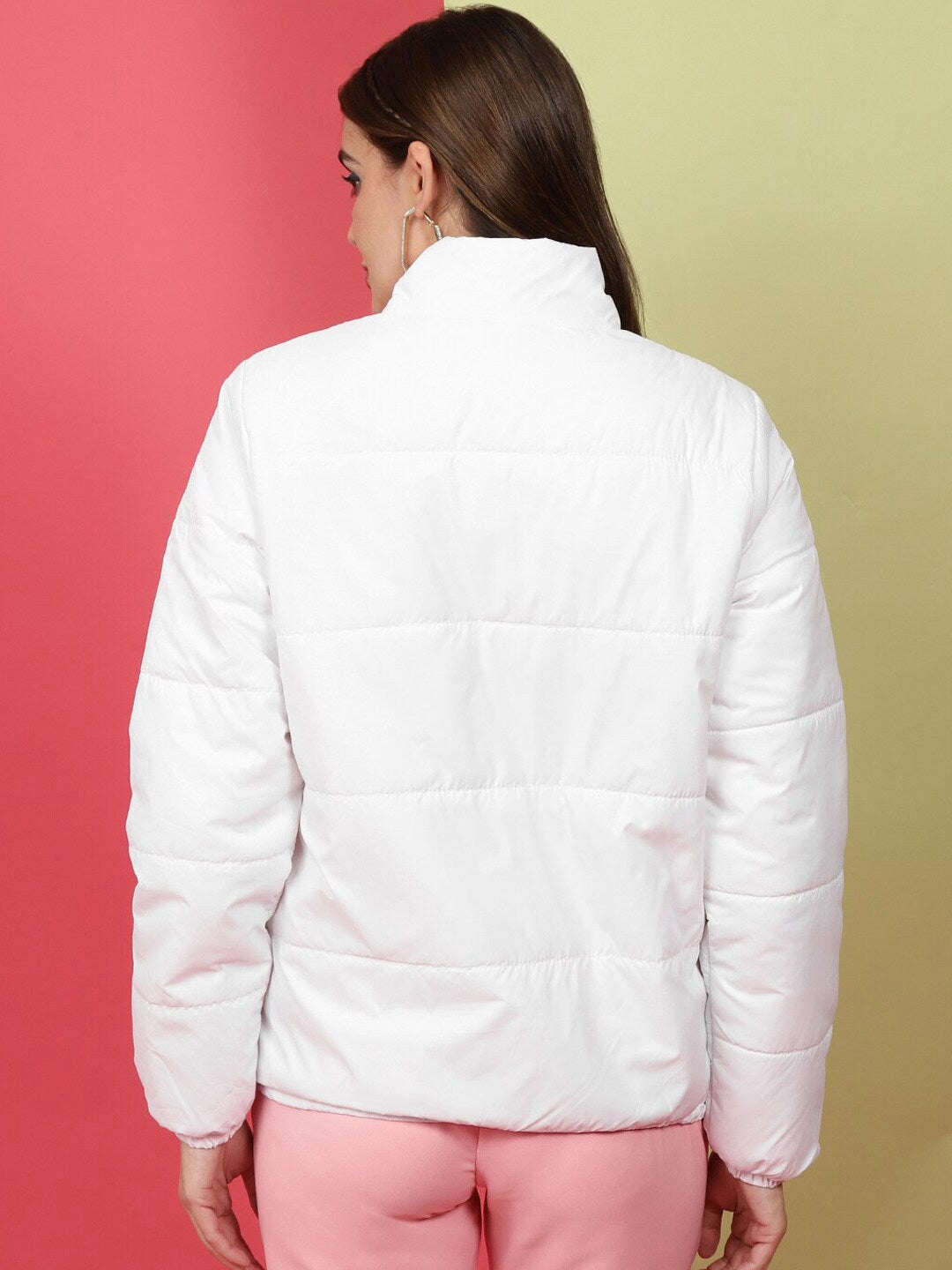 Shop Women High Neck Puffer Jacket Online.