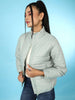 Shop Women High Neck Puffer Jacket Online.