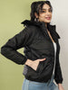 Shop Women Detachable Hood Puffer Jacket Online.