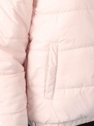 Shop Women Detachable Hood Puffer Jacket Online.