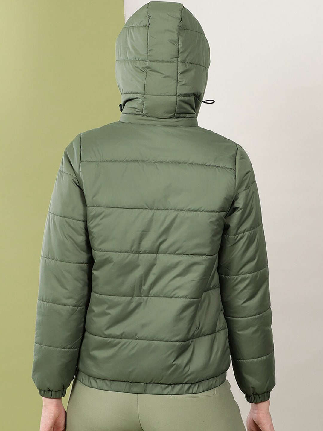 Shop Women Detachable Hood Puffer Jacket Online.