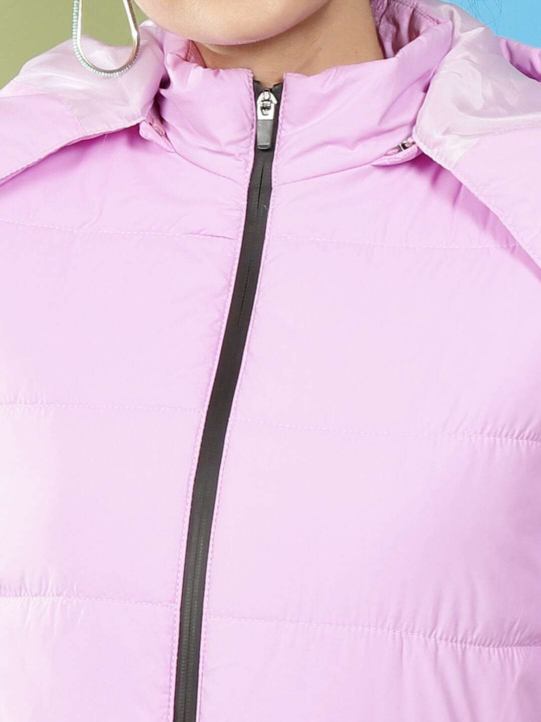 Shop Women Detachable Hood Puffer Jacket Online.