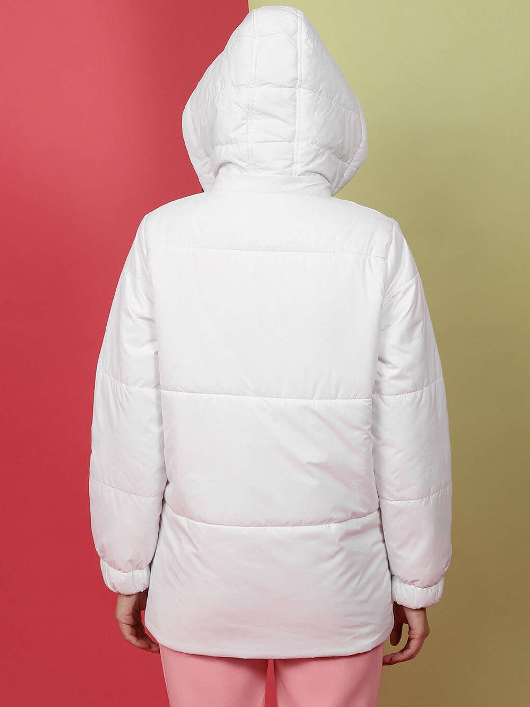 Shop Women Short Parka With Hood Online.