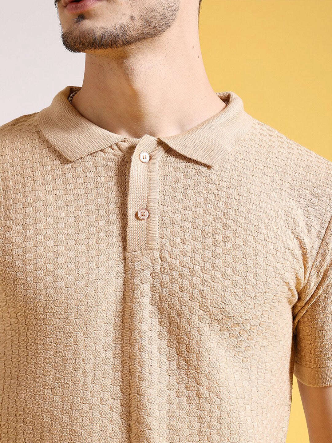 Shop Men's Textured Regular Fit Sweater Online.