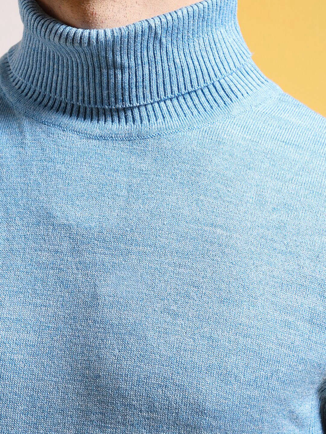 Shop Men's Solid Regular Fit Sweater Online.