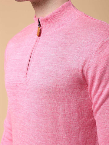 Shop Men's Solid Regular Fit Sweater Online.