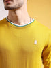 Shop Men's Solid Regular Fit Sweater Online.