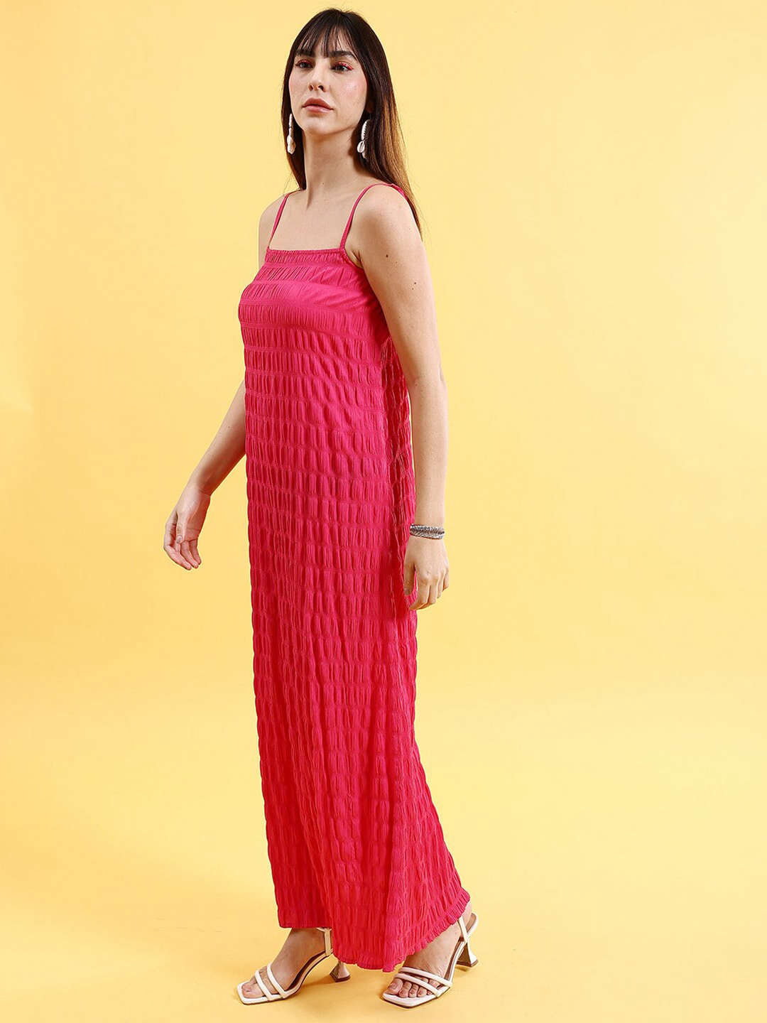 Shop Women Fit And Flare Long Dress Online.