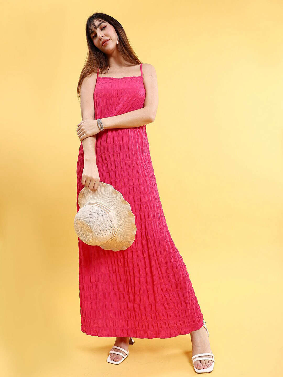 Shop Women Fit And Flare Long Dress Online.