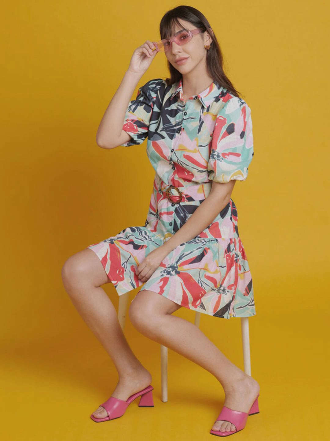 Shop Women Fit And Flare Long Dress Online.