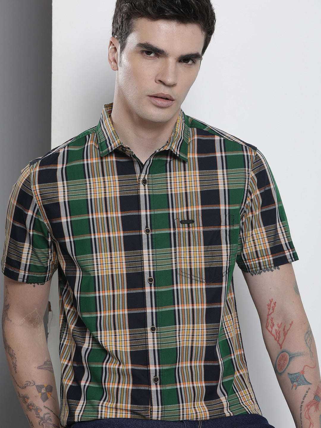 Shop Men Checkered Shirt Online.