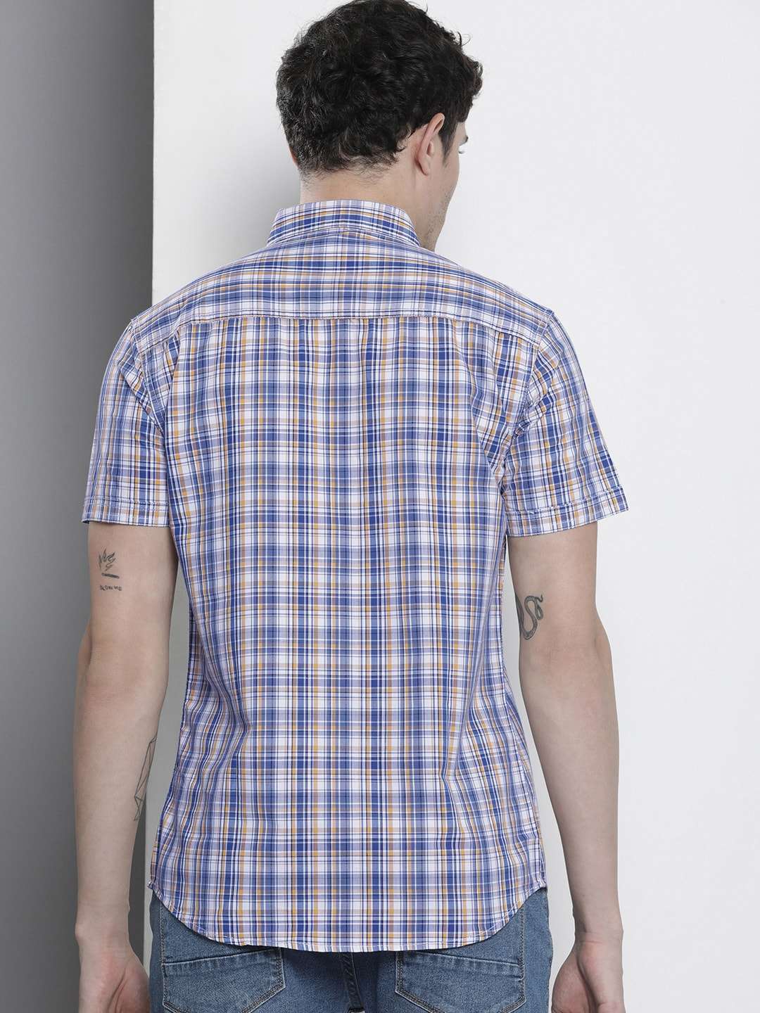 Shop Men Checked Shirt Online.