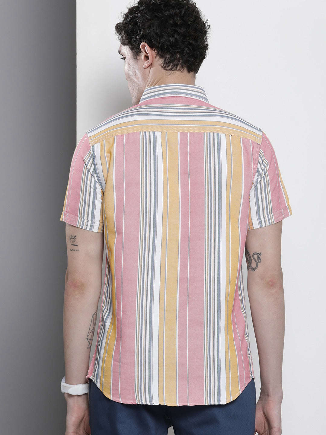 Shop Men Casual Striped Shirt Online.